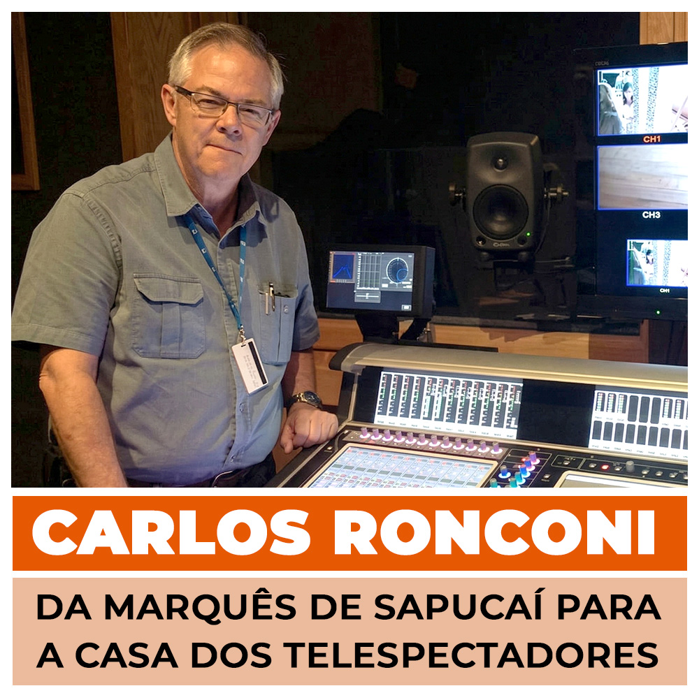 Ronconi em cabine técnica